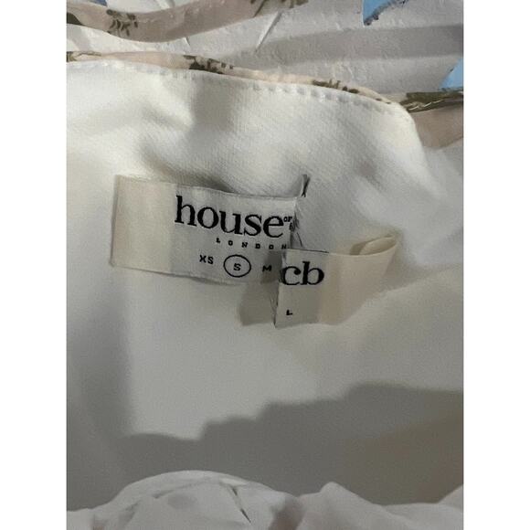 House of CB Carmen Garden Print Bustier Midi Sundress Size S Small - Picture 7 of 10